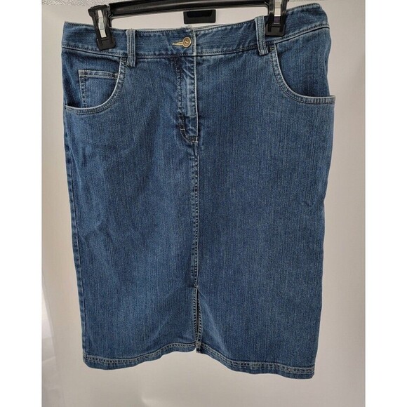 Doncaster Dresses & Skirts - Doncaster Sport Midi Jean Skirt